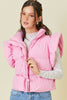 Snow Sweet Puffer Vest- Light Pink