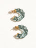 Braided Acrylic Hoop-Blue