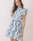 Tuscany Charm Floral Mini Dress