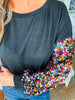 Sequin Party Knit Top