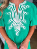 Amour in Aruba Mini Dress-Kelly Green