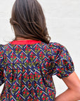 Boho Mix Floral Print Top