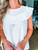 Darling Details Top- Off White