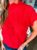 So Girly Sweater Vest- Red