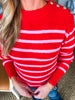 Candy Striped Knit Sweater