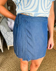 Wrap Around Denim Skirt