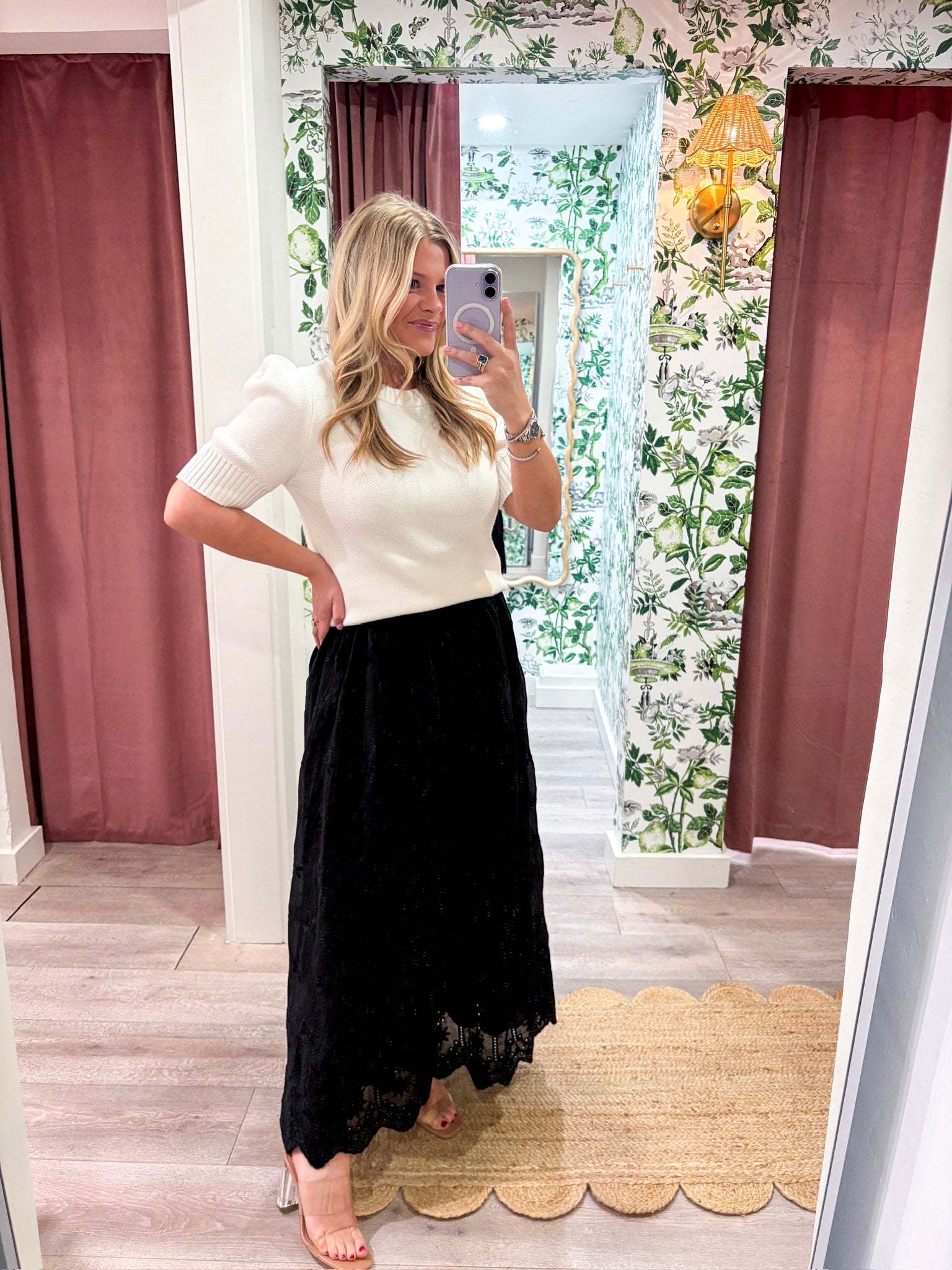Lady Luck Embroidered Skirt