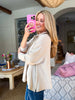 Everyday Style Half-Zip Top-Stone