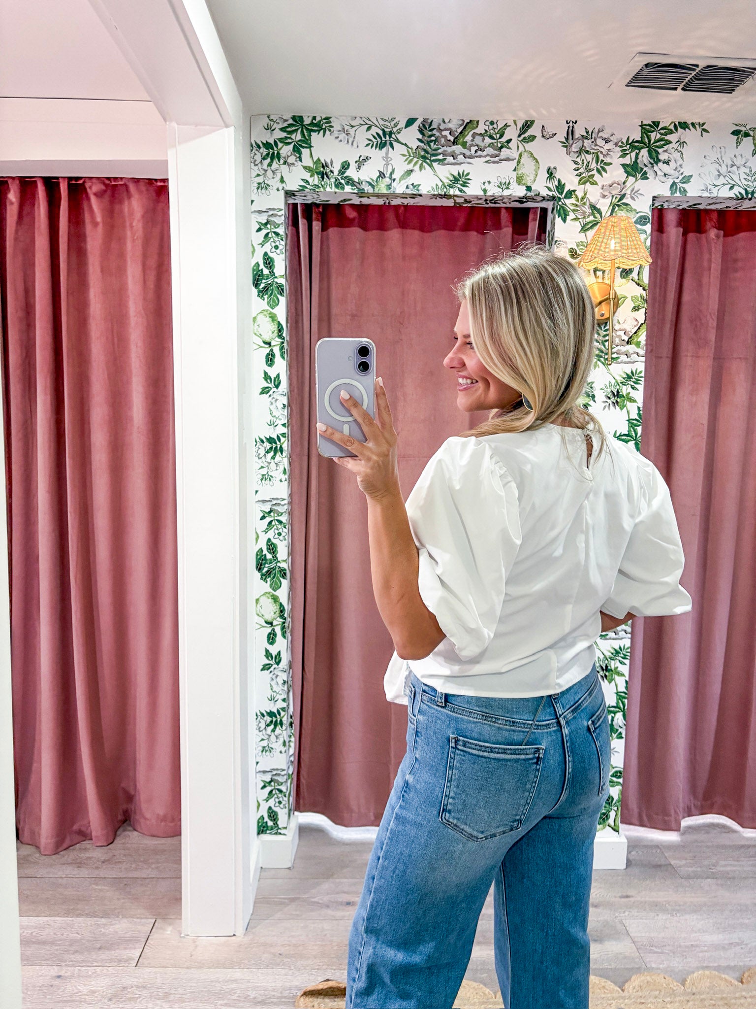 Dahlia Puff Sleeve Top-White