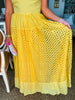 Warm Sunshine Eyelet Maxi Dress
