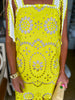 Lemon Daisy Eyelet Mini Dress