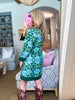 Soft Moments Boho Floral Dress-Green