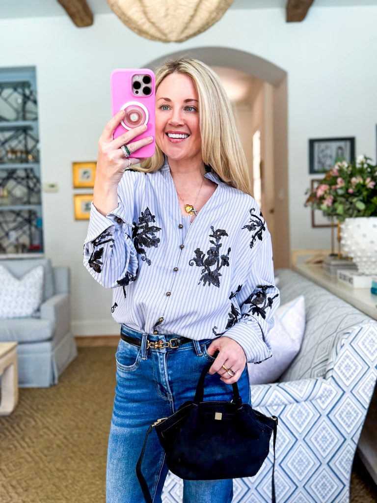 True Connection Sequin Top