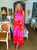 Glena Floral Maxi Dress-Pink