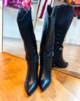 Under the Knee Boot- Black