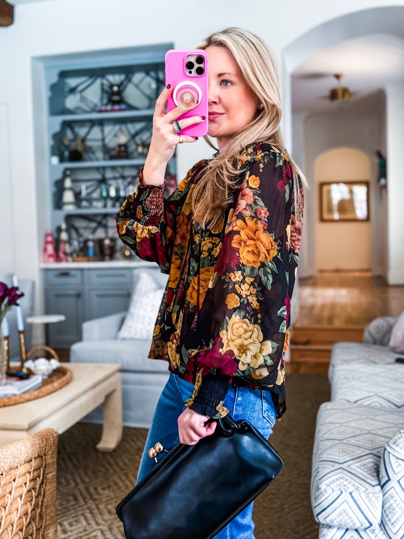 Twilight Bloom Floral Top