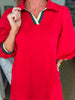 In the Details Dress-Red