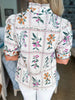 Delicate Dreams Floral Top-Ecru