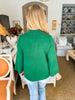 Solid Staple Knit Top- Hunter Green