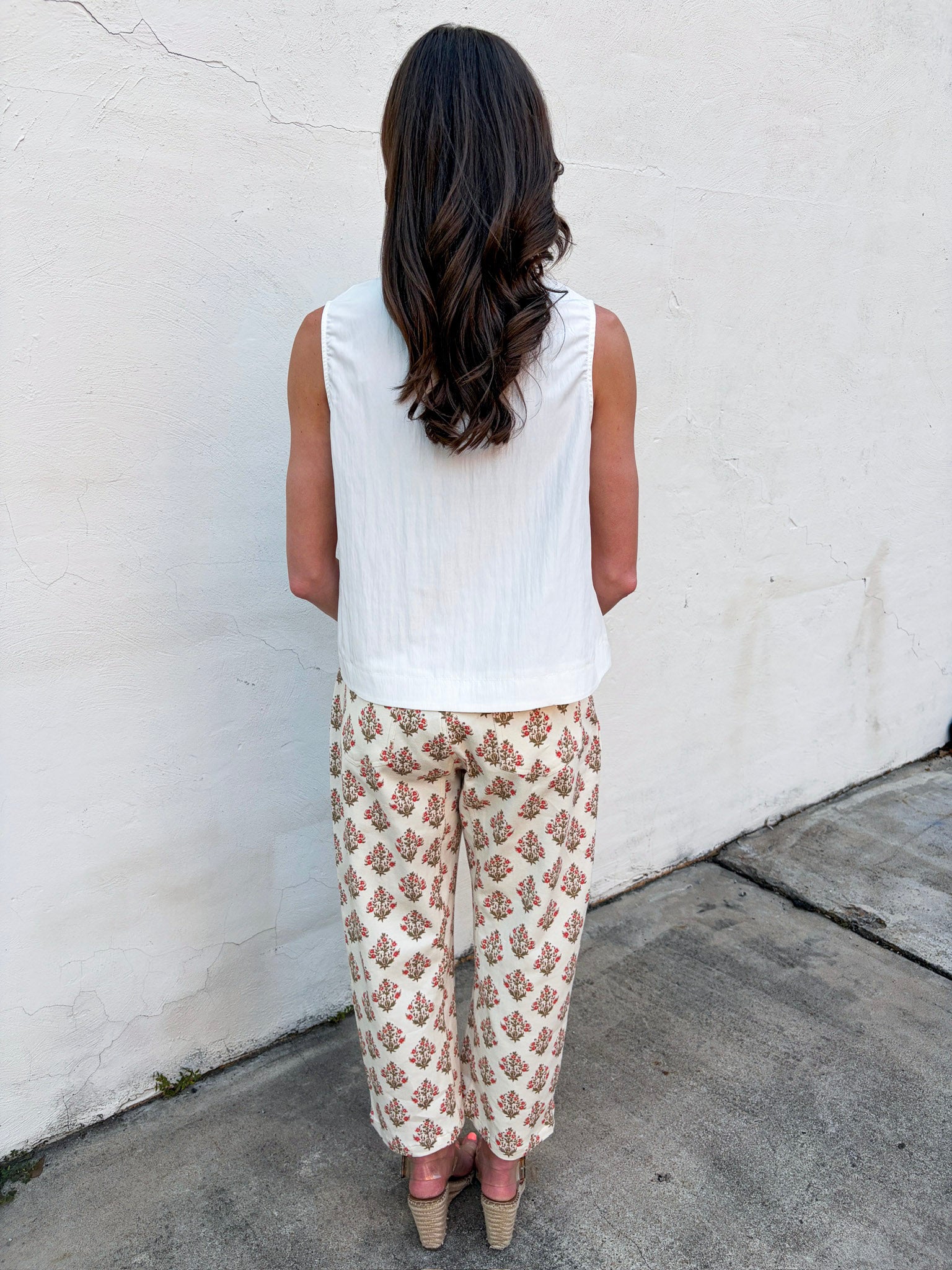 Floral Heritage Barrel Pants
