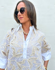 Floral Horizon Shirt Dress