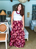 Dreaming Of Dahlias Maxi Skirt