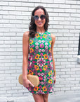 Petal Poetry Embroidered Mini Dress
