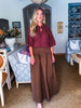 Fit & Flare Maxi Skirt-Mocha
