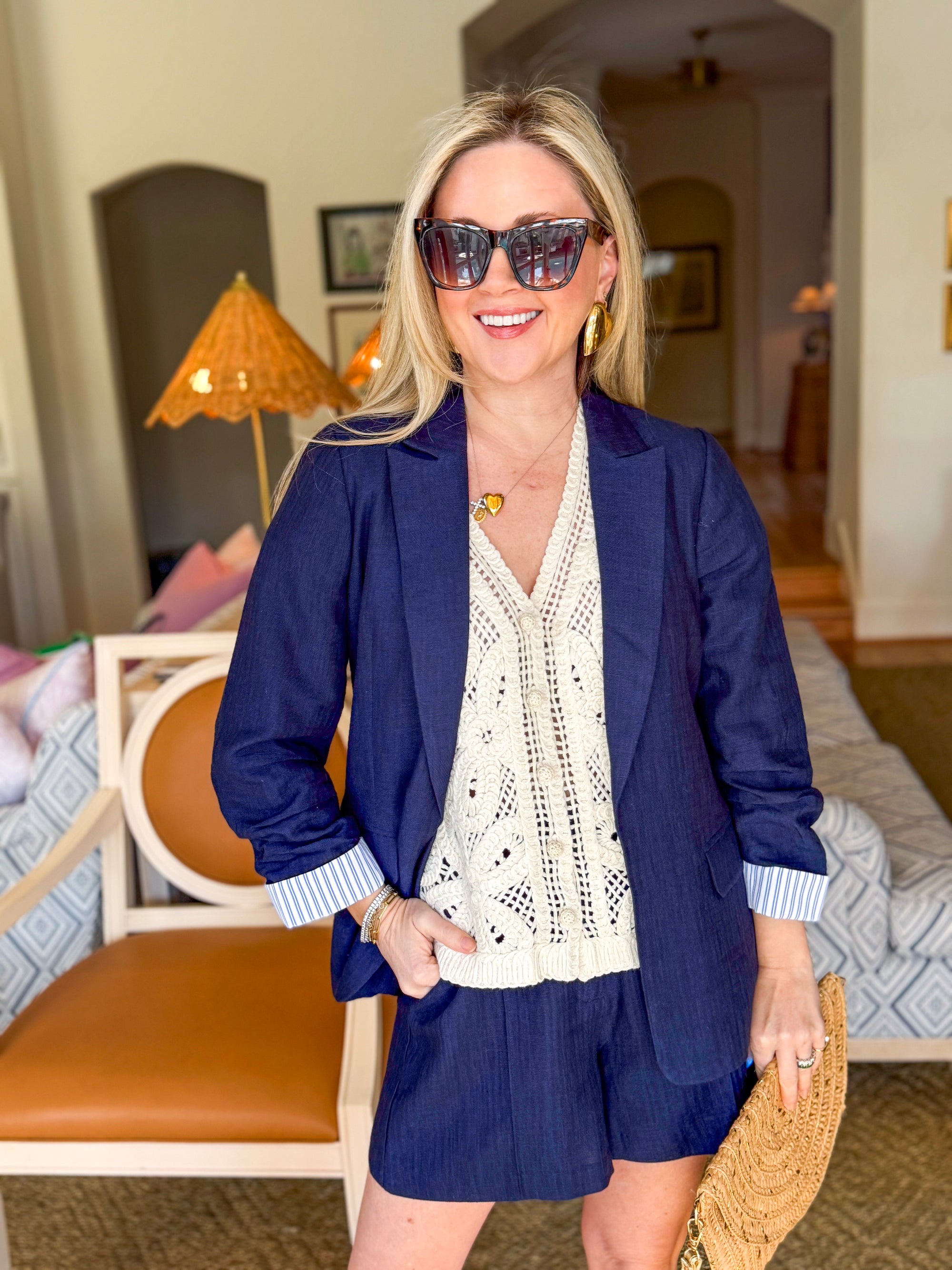 The Atelier Blazer-Navy