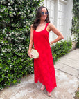 Lady in Red Maxi Dress