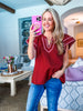 Country Moments Embroidered Top
