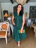 Classic Times Midi Dress- Green