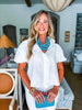Urban Wonders Striped Top-White