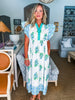 Coastal Brunch Floral Midi Dress