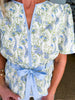 Southern Charm Floral Peplum Top