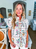 Delicate Dreams Floral Top-Ecru