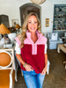 Colorado Cutie Fleece Vest- Burgundy