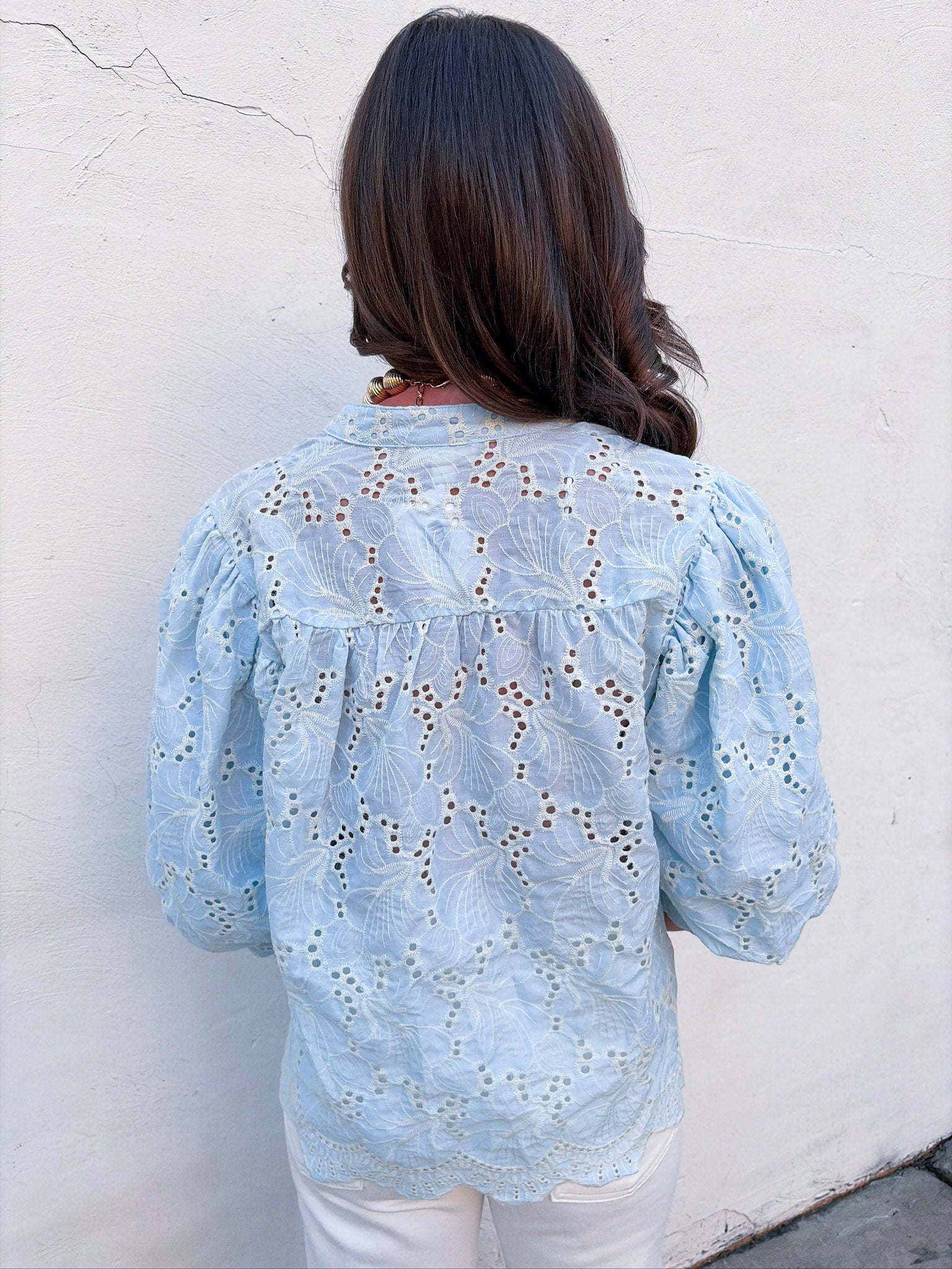 Angel Whisper Eyelet Top