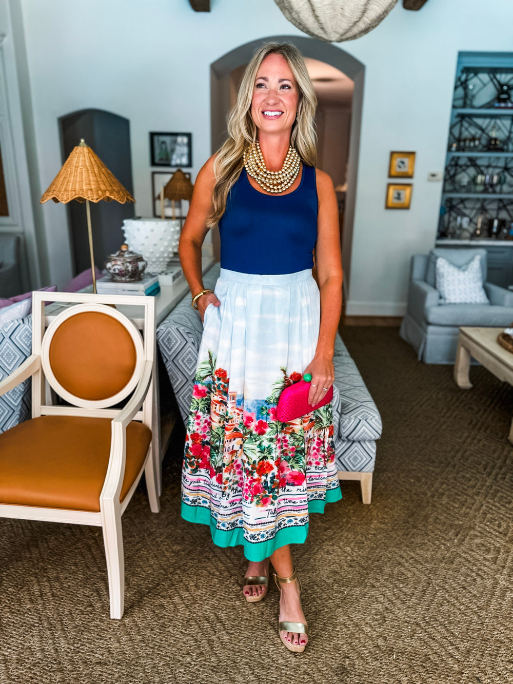 Rivera Walk Midi Skirt