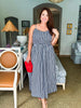 Summer Sundays Gingham Dress-Black/White