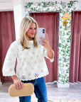 Eloria Eyelet Embroidered Top