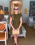 PREORDER: Sweet Afternoons Mini Dress-Olive