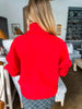 Merry Turtle Neck Sweater- Red/White