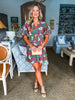 Mayan Flower Mini Dress