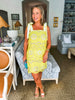 Lemon Daisy Eyelet Mini Dress