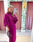 Candlelight Satin Midi Dress