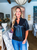 First Class Luxe Top-Black