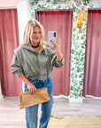 Trailside Funnel Neck Jacket-Olive Gray