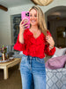 Seeing Love Ruffled Top