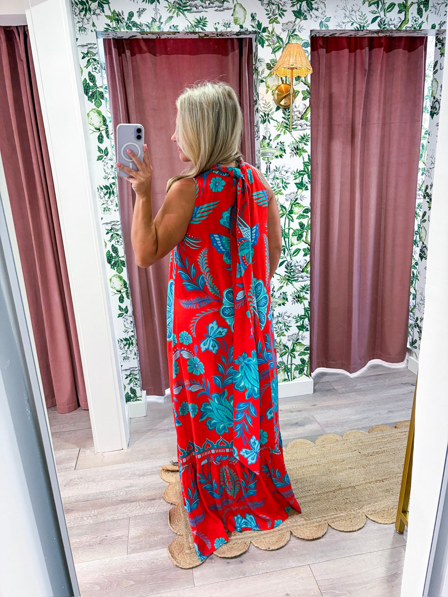 Sunset Coral Maxi Dress